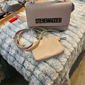 Steve Madden Taupe Crossbody Bag Set